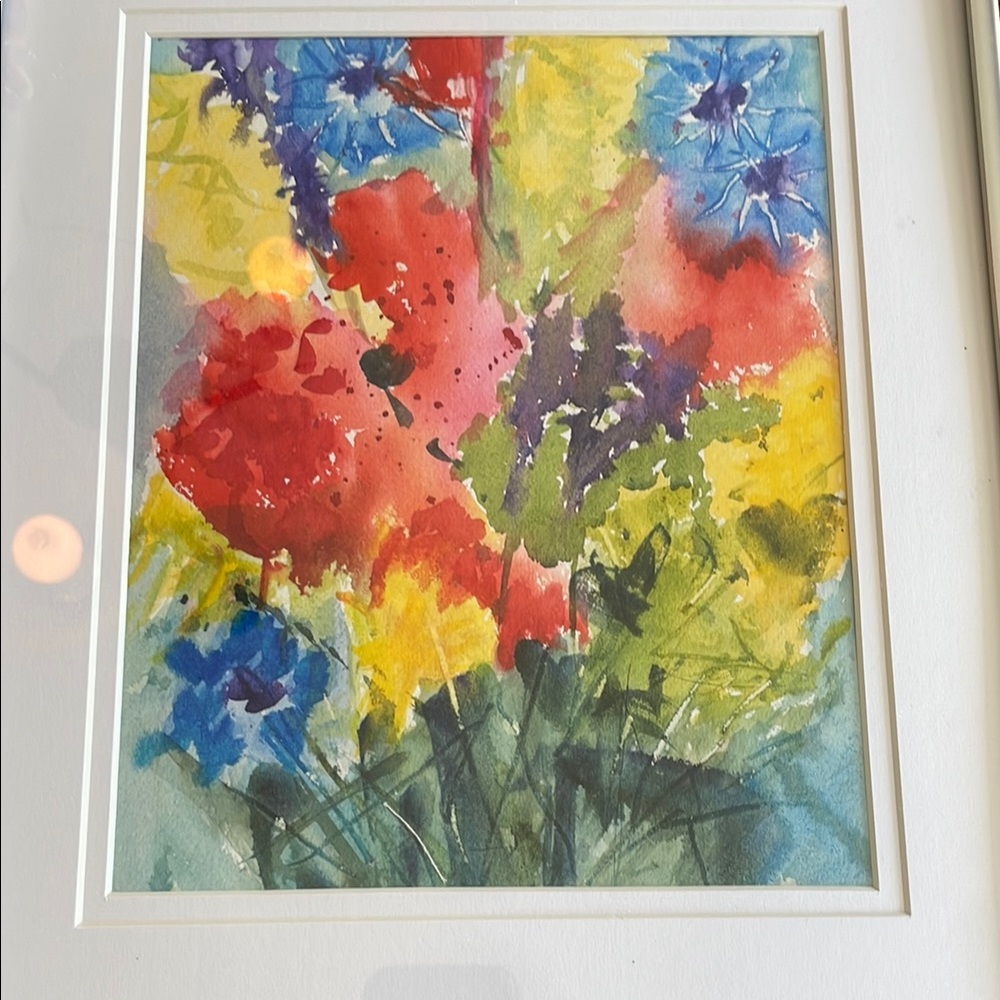 Vibrant Floral Watercolor Art Original